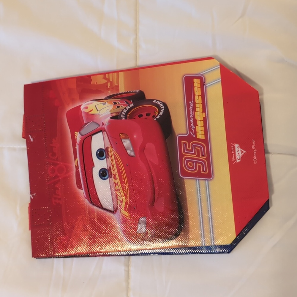 Disney pixar steve McQueen cars gift bag